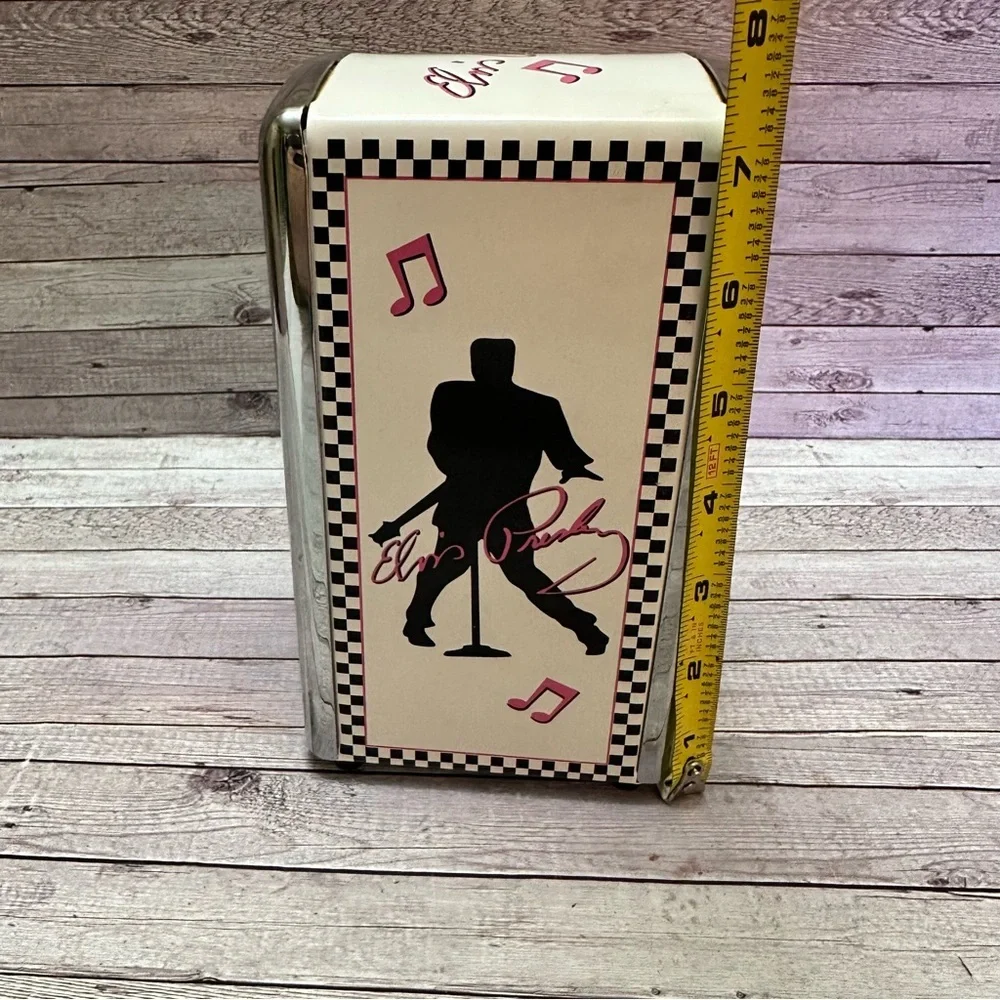 Elvis Presley Checkered Table Linen Napkin Holder